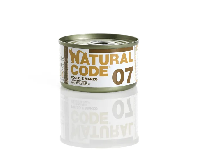 NATURAL CODE 07 Pollo Manzo gr 85