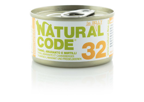 NATURAL CODE 32 Jelly Tonno Amaranto Mirtilli Gr 85