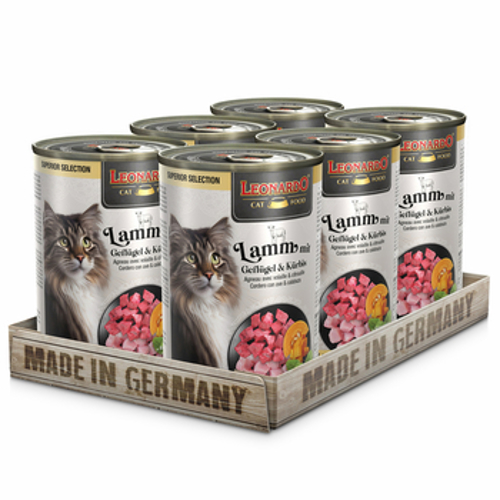  LEONARDO SUPERIOR lattina Agnello con Pollame e Zucca Gr 400