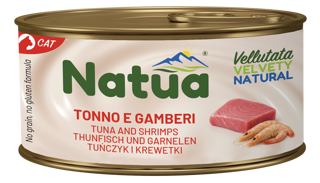  NATUA Cat VELLUTATE Tonno Gamberi Gr 85