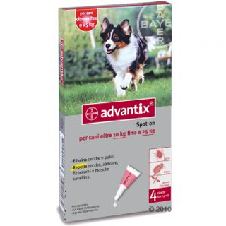 BAYER ADVANTIX SPOT-ON da 10 a 25 Kg