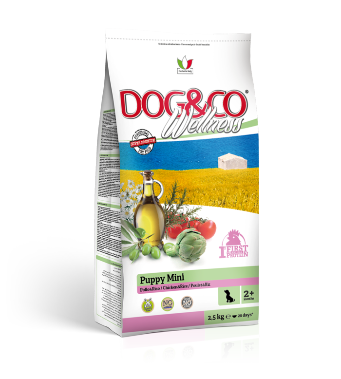 DOG&CO Wellness PUPPY Mini Pollo & Riso  Kg 2,5