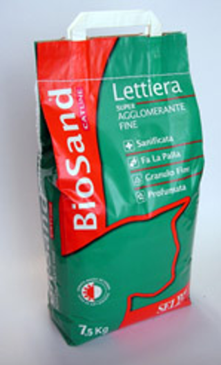 LETTIERA BIOSAND AGGLOMERANTE SUPER FINE Kg 7,5
