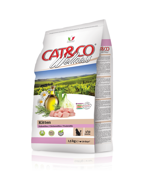 CAT&CO Wellness KITTEN Pollo e Riso Gr 400