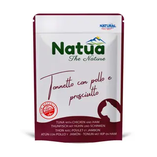  NATUA cat Buste TONNETTO POLLO PROSCIUTTO gr 70