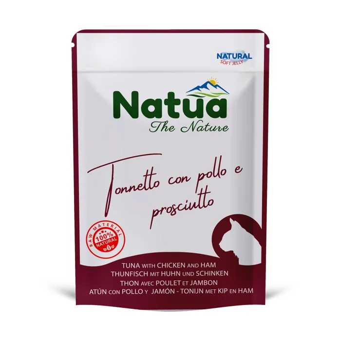  NATUA cat Buste TONNETTO POLLO PROSCIUTTO gr 70