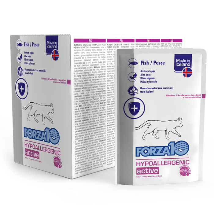 FORZA 10 ACTIWET GATTO Hypoallergenic  Pesce Gr 100 n 12 bustine