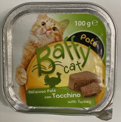 BAFFY per gatti Patè Tacchino Gr 100