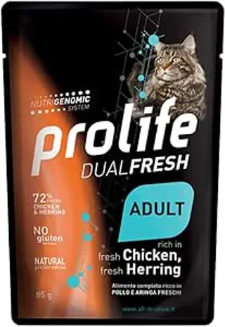 PROLIFE DUALFRESH Gatti Pollo Aringa Gr 85