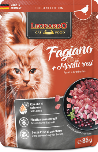 LEONARDO busta Fagiano + Mirtilli  gr 85