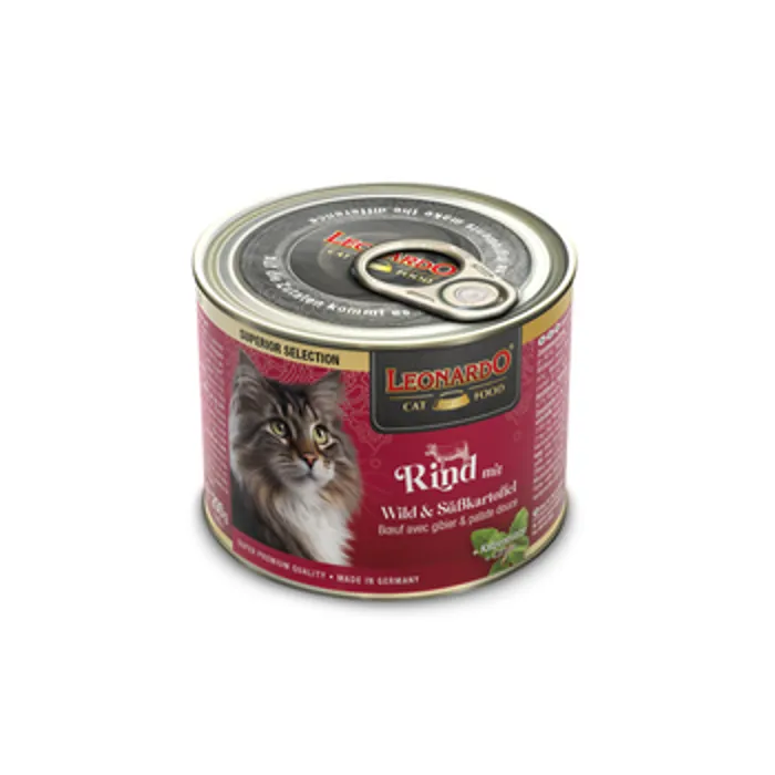 LEONARDO SUPERIOR lattina Manzo con Selvaggina & Patate dolci Gr 200