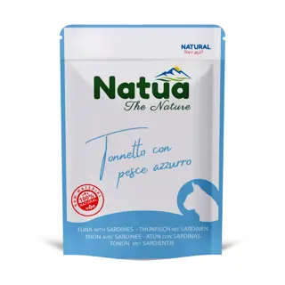 NATUA cat Buste TONNETTO PESCE AZZURRO gr 70