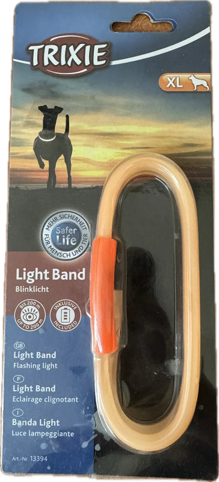 LIGHT BAND ARANCIO/TRASP XL 58cm
