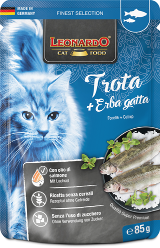 LEONARDO busta Trota+Catnip gr 85