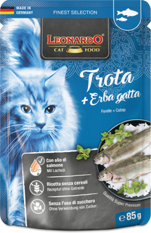 LEONARDO busta Trota+Catnip gr 85