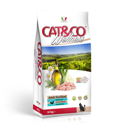 CAT&CO Wellness ADULT STERILIZED Pollo e Orzo Kg 10