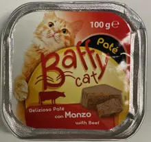 BAFFY per gatti Patè Manzo Gr 100