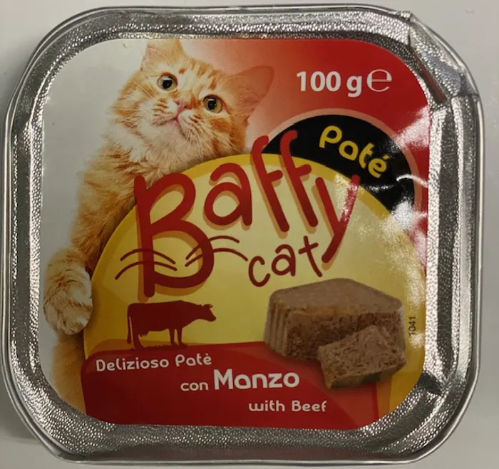 BAFFY per gatti Patè Manzo Gr 100