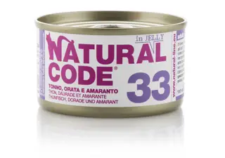 NATURAL CODE 33 Jelly Tonno Amaranto Orata Gr 85